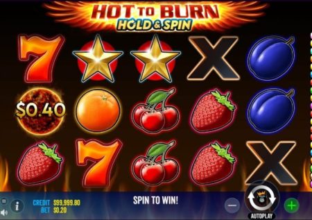 Hot to Burn Hold and Spin Slot