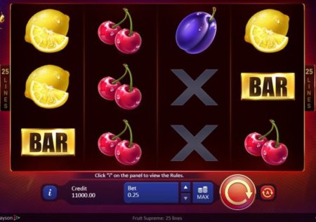 Fruit Supreme: 25 lines