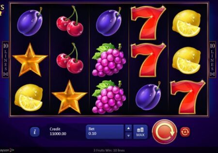 3 Fruits Win: 10 lines Slot