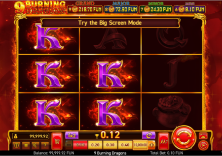 9 Burning Dragons Slot