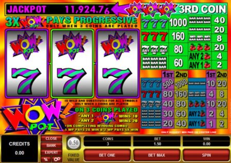 Wow Pot 3 Reel Slot